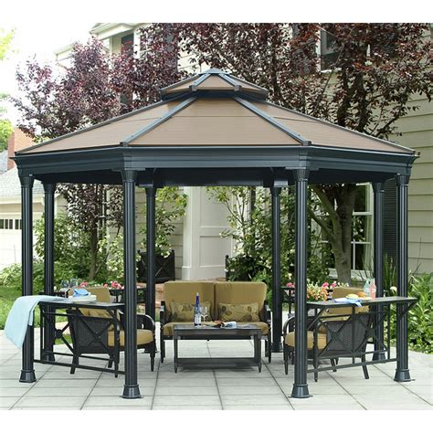 metal round gazebo|permanent gazebos on clearance.